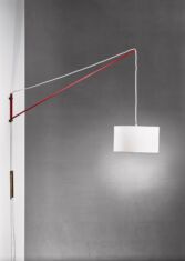 Gallery item 3 for Swiveling wall lamp by Mangano, Wall lamps, Italy, 1950s