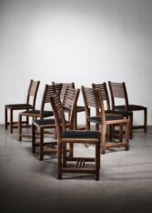Gallery item 3 for Set of 8 Lambrecht & Mandell dining chairs, Dining chairs, United States, 1970s