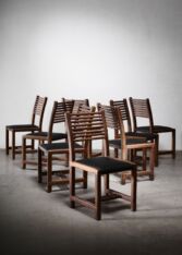 Thumbnail for Set of 8 Lambrecht & Mandell dining chairs