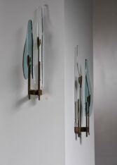 Gallery item 3 for Pair of Max Ingrand wall lamps for Fontana Arte, Wall lamps, Italy, 1950s