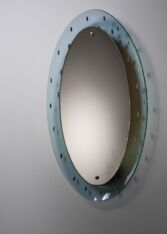 Gallery item 2 for Fontana Arte illuminated wall mirror, Mirrors, Italy, 1950s