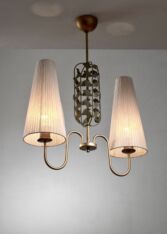 Gallery item 2 for Cebe 2 arm chandelier, Chandeliers & Pendants, Sweden, 1940s