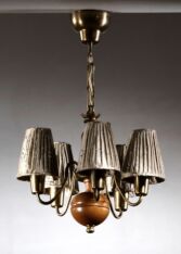 Gallery item 2 for Hans Bergstrom chandelier for Atelje Lyktan, Chandeliers & Pendants, Sweden, 1940s