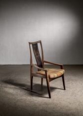 Thumbnail for John Kapel walnut desk chair