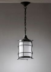 Gallery item 2 for Einar Bäckström lantern pendant, Chandeliers & Pendants, Sweden, 1940s