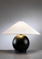 Gallery item 2 for Black glass table lamp, Table Lamps, 1950s