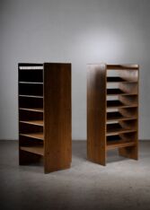 Thumbnail for Martin Nyrop pair of pine bookcases