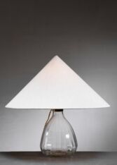 Gallery item 2 for Gunnel Nyman glass table lamp, Table Lamps, Finland, 1940s