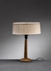 Thumbnail for Woven wicker table lamp