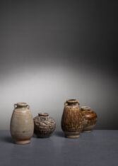 Thumbnail for Set of 4 South-East Asian glazed jarlets
