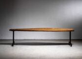 Thumbnail for Sculptural Mahogany and steel Table by Paul Dierkes