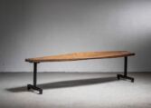 Gallery item 2 for Sculptural Mahogany and steel Table by Paul Dierkes, Coffee tables, Germany, 1960s