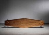 Gallery item 3 for Sculptural Mahogany and steel Table by Paul Dierkes, Coffee tables, Germany, 1960s
