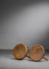 Gallery item 2 for Pair of Charlotte Perriand low stools, Stools, 1950s