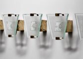 Gallery item 2 for Set of 4 Max Ingrand wall lamps for Fontana Arte, Wall lamps, Italy, 1960s