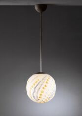Gallery item 3 for Taito hand-painted pendant lamp, Chandeliers & Pendants, Finland, 1940s