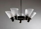 Thumbnail for Böhlmarks brass and glass chandelier