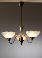 Gallery item 2 for Böhlmarks chandelier, Chandeliers & Pendants, Sweden, 1940s