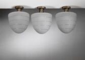 Thumbnail for Set of 3 Nordiska Kompaniet frosted ceiling lamps