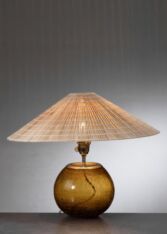 Thumbnail for Crackle glass table lamp