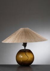 Gallery item 2 for Crackle glass table lamp, Table Lamps, Finland, 1930s