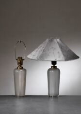 Gallery item 2 for Pair of Böhlmarks glass table lamps, Table Lamps, Sweden, 1940s