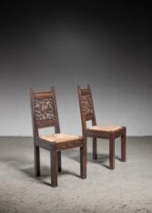 Gallery item 3 for Pair of Joseph Savina dining chairs, Dining chairs, France, 1940s