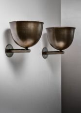 Thumbnail for Pair of brass WMF wall lamps