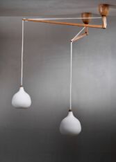 Thumbnail for Uno & Östen Kristiansson pair of ceiling lamps for Luxus