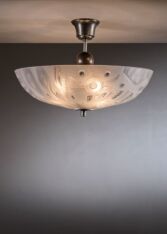 Gallery item 2 for Flygsfors frosted glass pendant lamp, Chandeliers & Pendants, Sweden, 1930s
