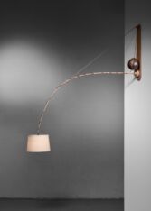 Gallery item 3 for Rupprecht Skrip bamboo and coconut wall lamp, Wall lamps, Germany, 1950s