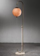 Gallery item 2 for Karl Trabert brass floor lamp with paper shade, Floor Lamps, Germany, 1920s