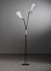 Gallery item 4 for Kalmar floor lamp with 2 shades, Floor Lamps, Austria, 1950s