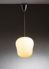 Gallery item 2 for Böhlmarks opaline glass pendant lamp, Chandeliers & Pendants, Sweden, 1940s