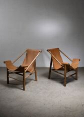 Thumbnail for Lina Bo Bardi pair of Tripé chairs