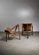 Gallery item 3 for Lina Bo Bardi pair of Tripé chairs, Lounge Chairs, Brazil, 1940s