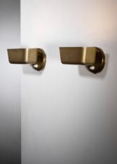 Thumbnail for Böhlmarks pair of brass wall lamps