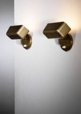 Gallery item 3 for Böhlmarks pair of brass wall lamps, Wall lamps, Sweden, 1940s