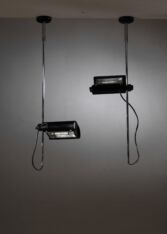 Gallery item 3 for Pair Joe Colombo spotlights, Chandeliers & Pendants, Italy, 1970s