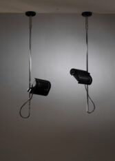 Gallery item 2 for Pair Joe Colombo spotlights, Chandeliers & Pendants, Italy, 1970s