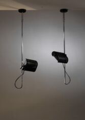 Gallery item 6 for Pair Joe Colombo spotlights, Chandeliers & Pendants, Italy, 1970s