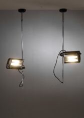 Gallery item 4 for Pair Joe Colombo spotlights, Chandeliers & Pendants, Italy, 1970s