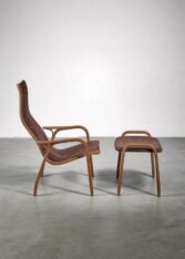 Gallery item 3 for Yngve Ekstrom Lamino chair with ottoman, Lounge Chairs, Sweden, 1950s