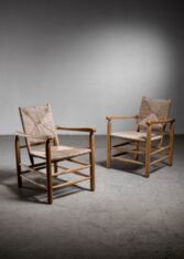 Gallery item 2 for Pair Charlotte Perriand 'model no. 21' lounge chairs, Lounge Chairs, France, 1950s