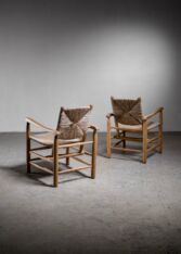 Gallery item 3 for Pair Charlotte Perriand 'model no. 21' lounge chairs, Lounge Chairs, France, 1950s