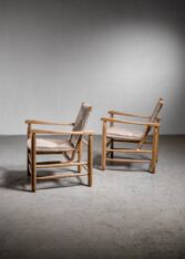 Gallery item 4 for Pair Charlotte Perriand 'model no. 21' lounge chairs, Lounge Chairs, France, 1950s
