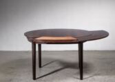 Gallery item 3 for Dyrlund flip-flap Lotus dining table, Dining tables, Denmark, 1960s