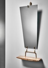 Thumbnail for Carl Aubock wall mirror with shelf