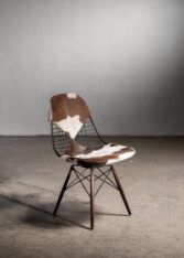 Thumbnail for Eames DKW chair with cowhide bikini upholstery
