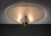 Gallery item 2 for Edward Hald Orrefors and Nordiska Kompaniet glass ceiling lamp, Flush mounts, Sweden, 1920s